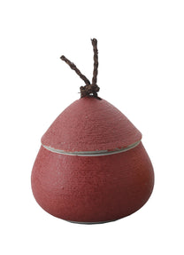 GOURD-SHAPED RED INCENSE BURNER | MATSUMOTO CHINA