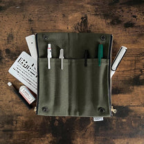 JAPANESE KURASHIKI CANVAS PEN CASE | LUDDITE