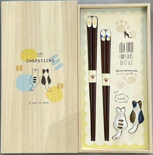 JAPANESE CHOPSTICK GIFT SET | CAT ZUKUSHI | TAMURATOKI