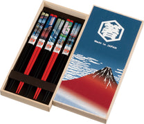 JAPANESE CHOPSTICK GIFT SET | RED FUJI | TAMURATOKI
