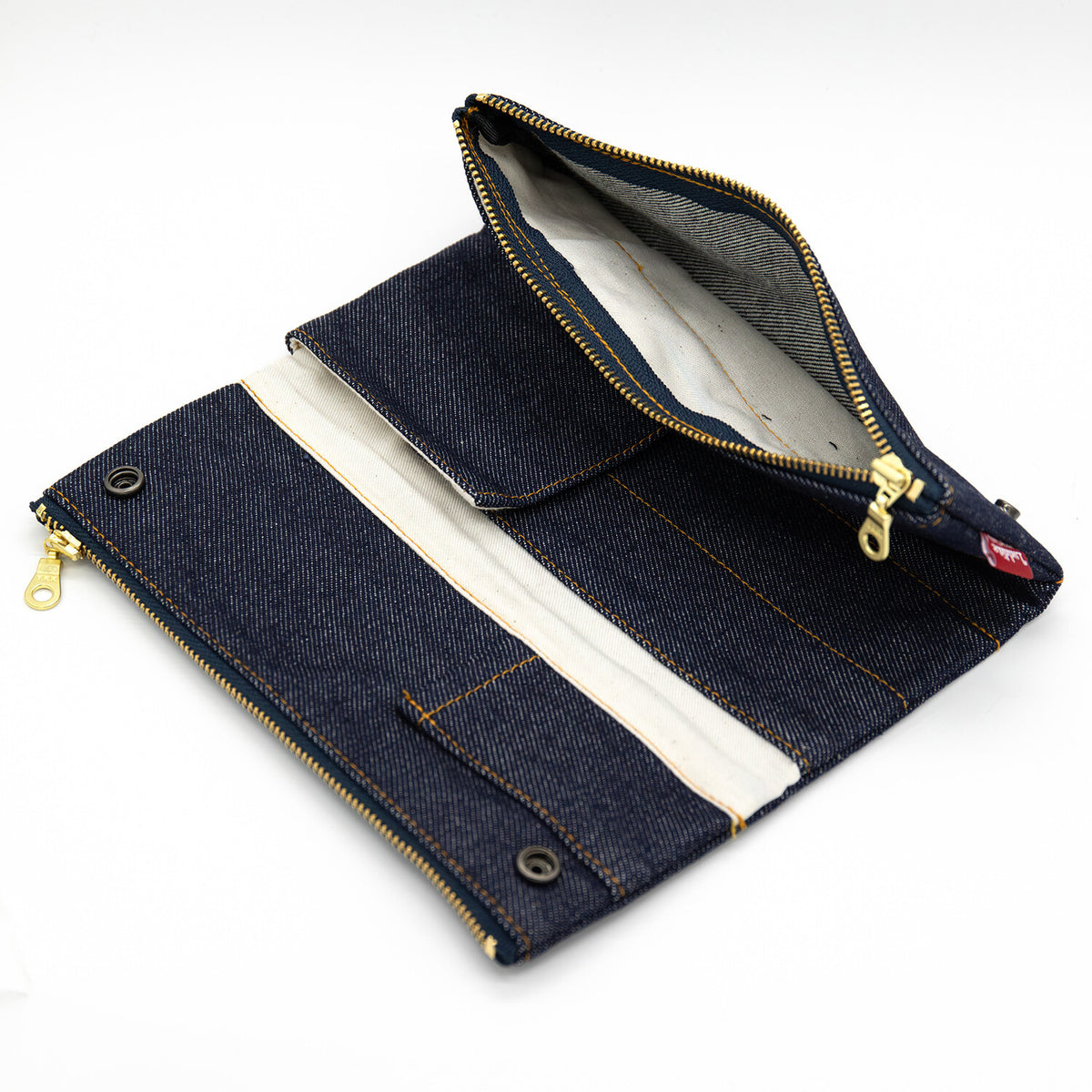 JAPANESE FLAP-STYLE OKAYAMA DENIM PEN CASE | LUDDITE