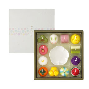 (COMING SOON) JAPANESE WAGASHI CANDLE GIFT SET | 12 JAPANESE TRADITIONAL DESSERTS | KAMEYAMA カメヤマ