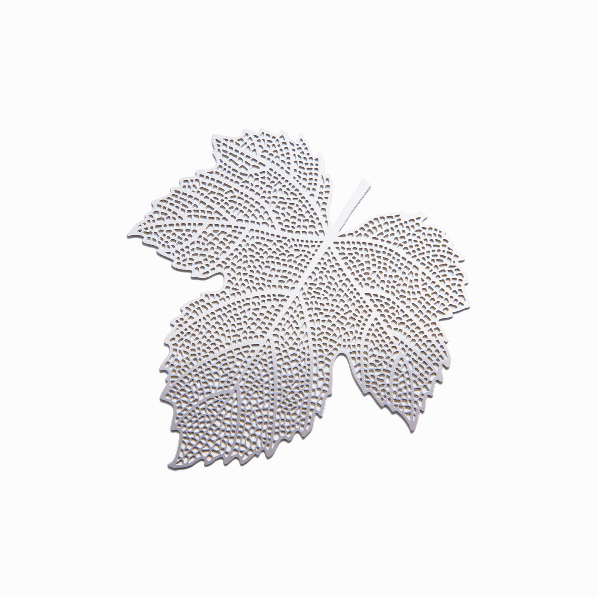 JAPANESE STAINLESS STEEL MAPLE LEAF COASTER &amp; TEA STRAINER | NISHIKAWA