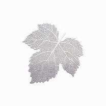 JAPANESE STAINLESS STEEL MAPLE LEAF COASTER &amp; TEA STRAINER | NISHIKAWA