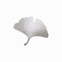JAPANESE STAINLESS STEEL GINKGO LEAF COASTER &amp; TEA STRAINER | NISHIKAWA