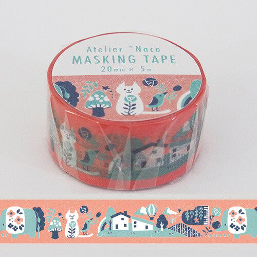 ATELIER NACO | ILLUSTRATED WASHI TAPE WOODLAND ANIMALS COLLECTION
