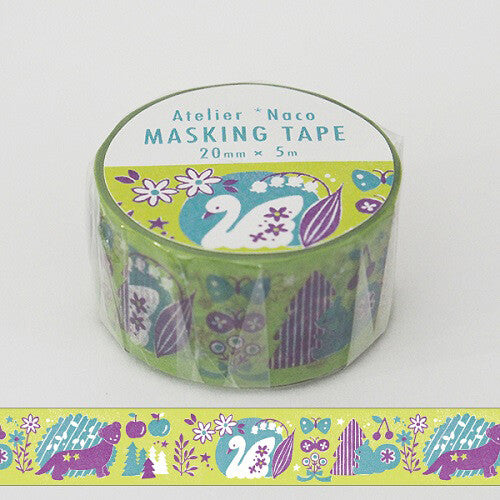 ATELIER NACO | ILLUSTRATED WASHI TAPE WOODLAND ANIMALS COLLECTION