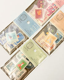 ANTIK PIAC VINTAGE EUROPEAN STAMP STICKERS | NB