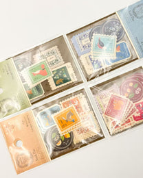 ANTIK PIAC VINTAGE EUROPEAN STAMP STICKERS | NB