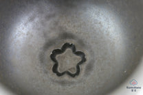 HANDMADE JAPANESE MATCHA BOWL | BLACK SAKURA | TOHKEN-GAMA 陶謙窯