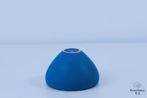HANDMADE JAPANESE GUINOMI SAKE CUP | LARGE INDIGO BLUE |TOHKEN-GAMA 陶謙窯