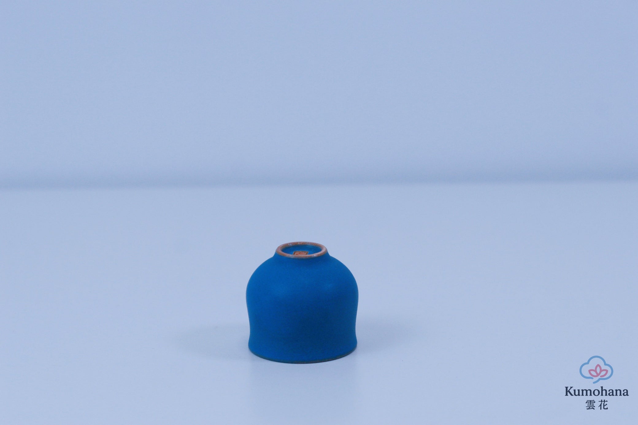 HANDMADE JAPANESE OCHOKO SAKE CUP | INDIGO BLUE | TOHKEN-GAMA 陶謙窯