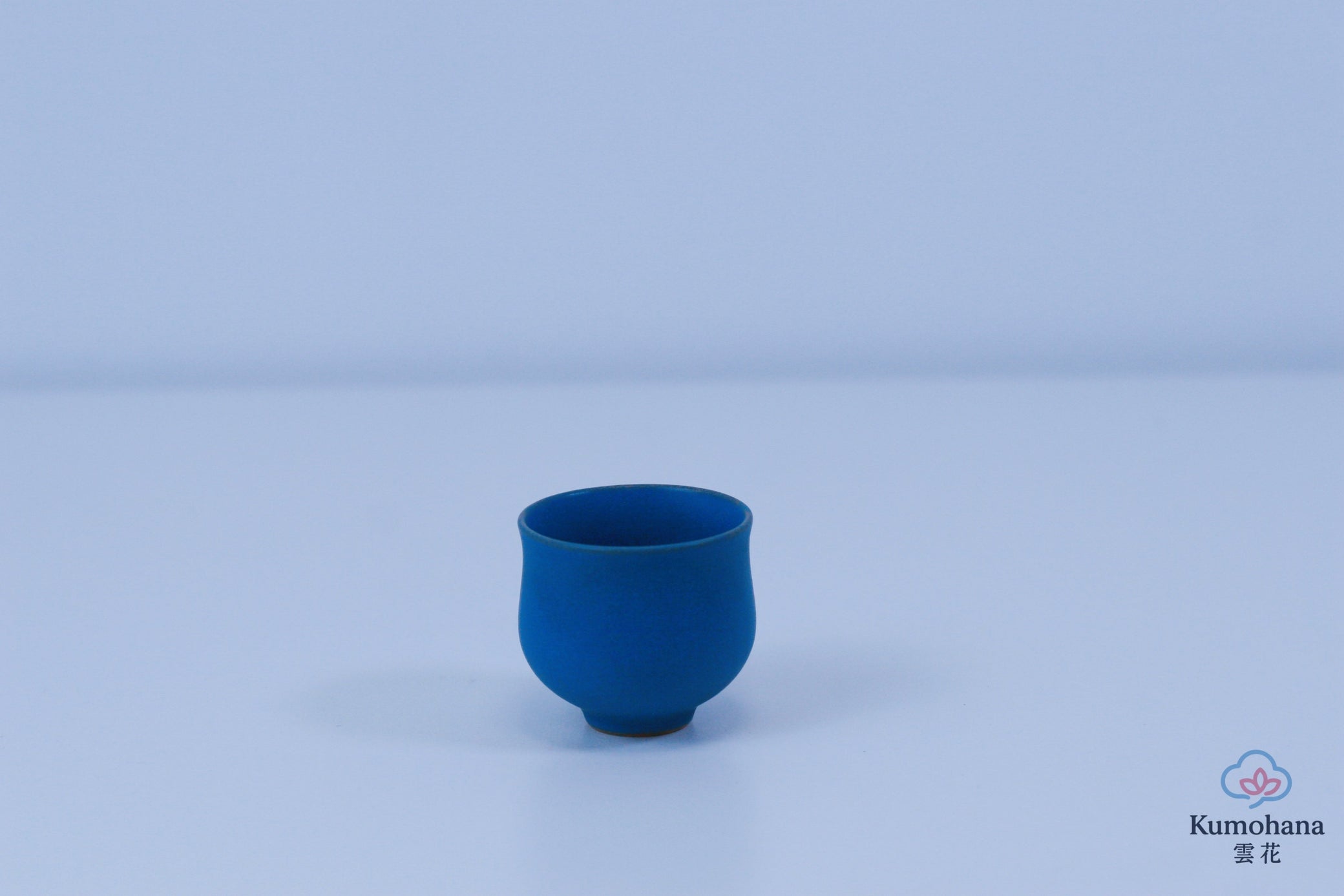 HANDMADE JAPANESE OCHOKO SAKE CUP | INDIGO BLUE | TOHKEN-GAMA 陶謙窯