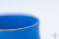 HANDMADE JAPANESE OCHOKO SAKE CUP | INDIGO BLUE | TOHKEN-GAMA 陶謙窯