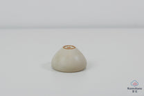 HANDMADE JAPANESE GUINOMI SAKE CUP | SMALL BEIGE |TOHKEN-GAMA 陶謙窯