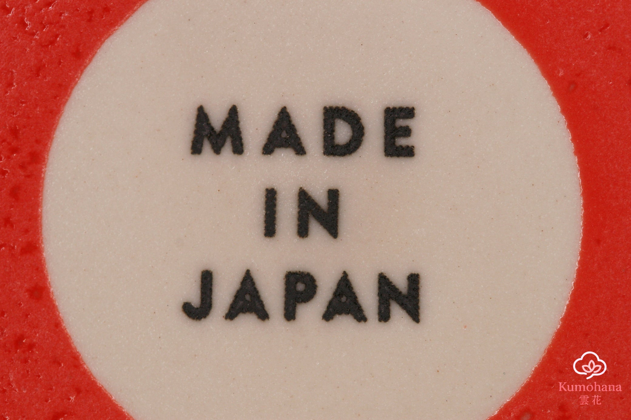 JAPANESE CERAMIC MUG | RED DARUMA | MINO WARE 美濃土産