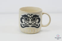 LARGE JAPANESE DARUMA CERAMIC MUG | MINO WARE 美濃土産