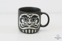 LARGE JAPANESE DARUMA CERAMIC MUG | MINO WARE 美濃土産
