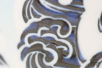 JAPANESE TEA CUP | BLUE FUJISAN | MINO WARE 美濃土産