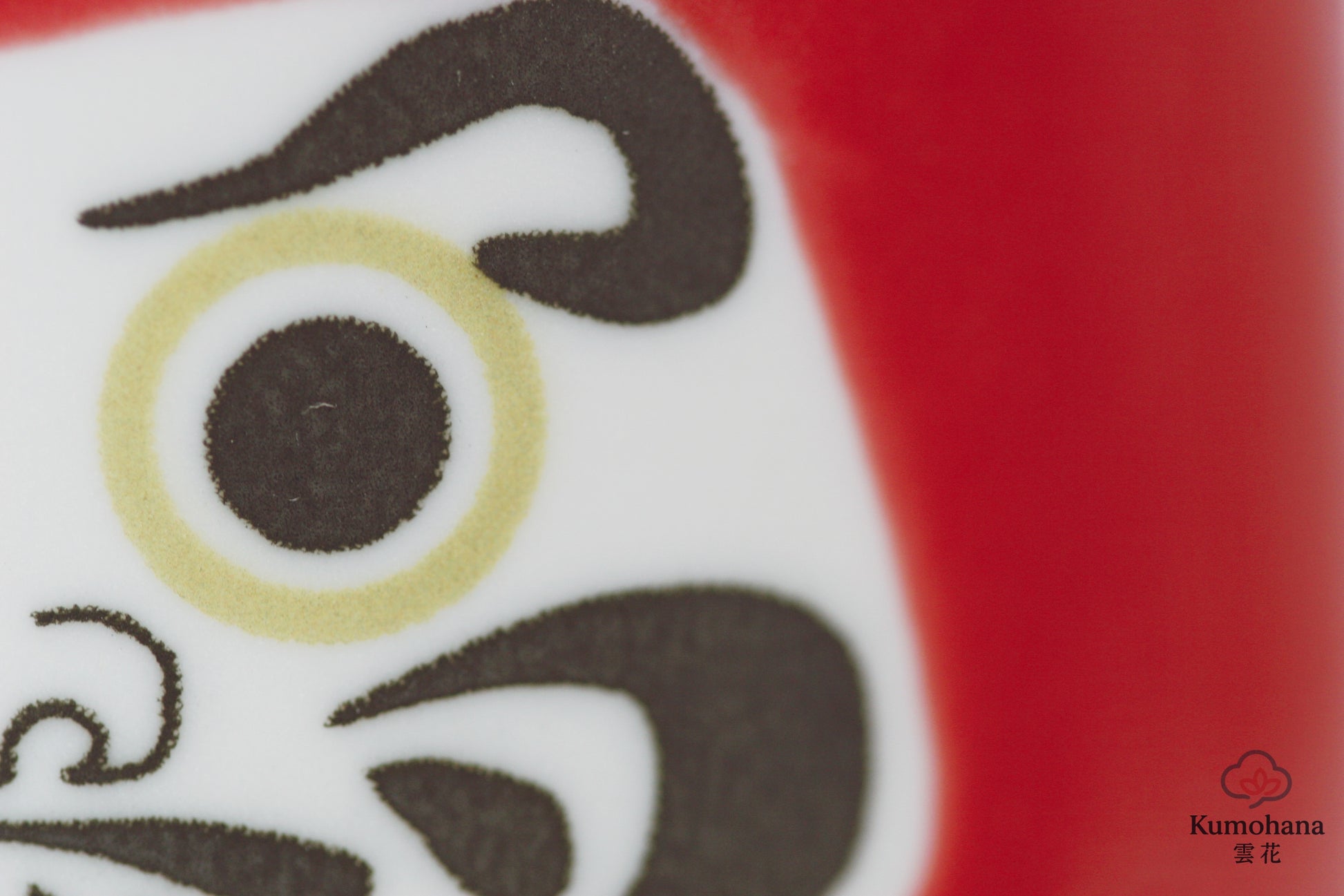 JAPANESE CERAMIC TEA CUP | RED DARUMA | MINO WARE 美濃土産