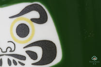 JAPANESE TEA CUP | GREEN DARUMA | MINO WARE 美濃土産