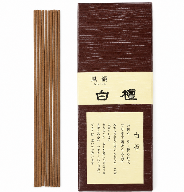PREMIUM JAPANESE AGARWOOD INCENSE STICKS | BYAKUDAN | MINORIEN みのり苑