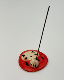 DARUMA INCENSE HOLDER &amp; TRAY | JAPANESE LUCKY CHARM