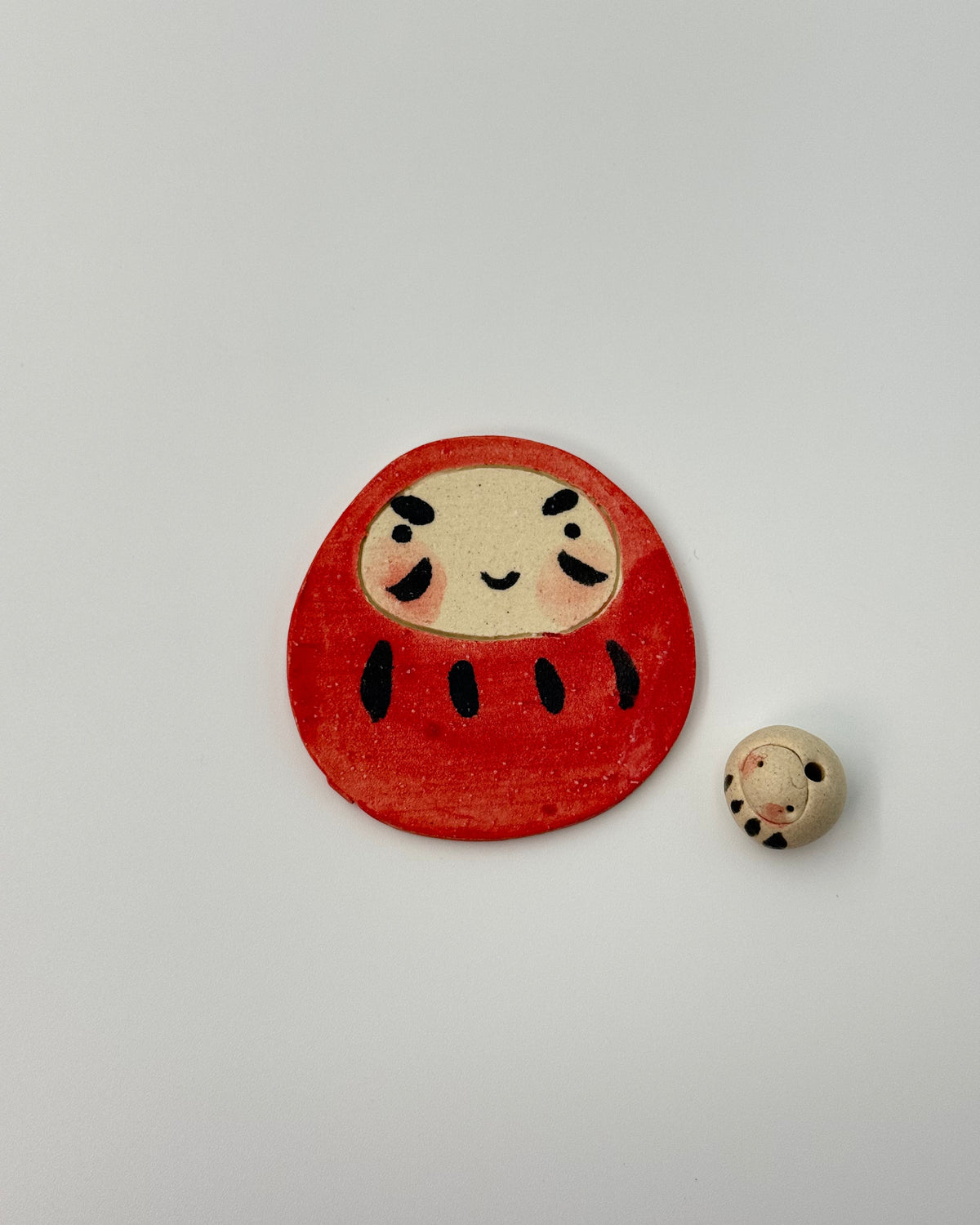DARUMA INCENSE HOLDER &amp; TRAY | JAPANESE LUCKY CHARM