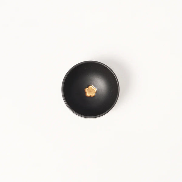 HANDMADE JAPANESE MATCHA BOWL | KINSAI GOLD PLUM | TOHKEN-GAMA 陶謙窯