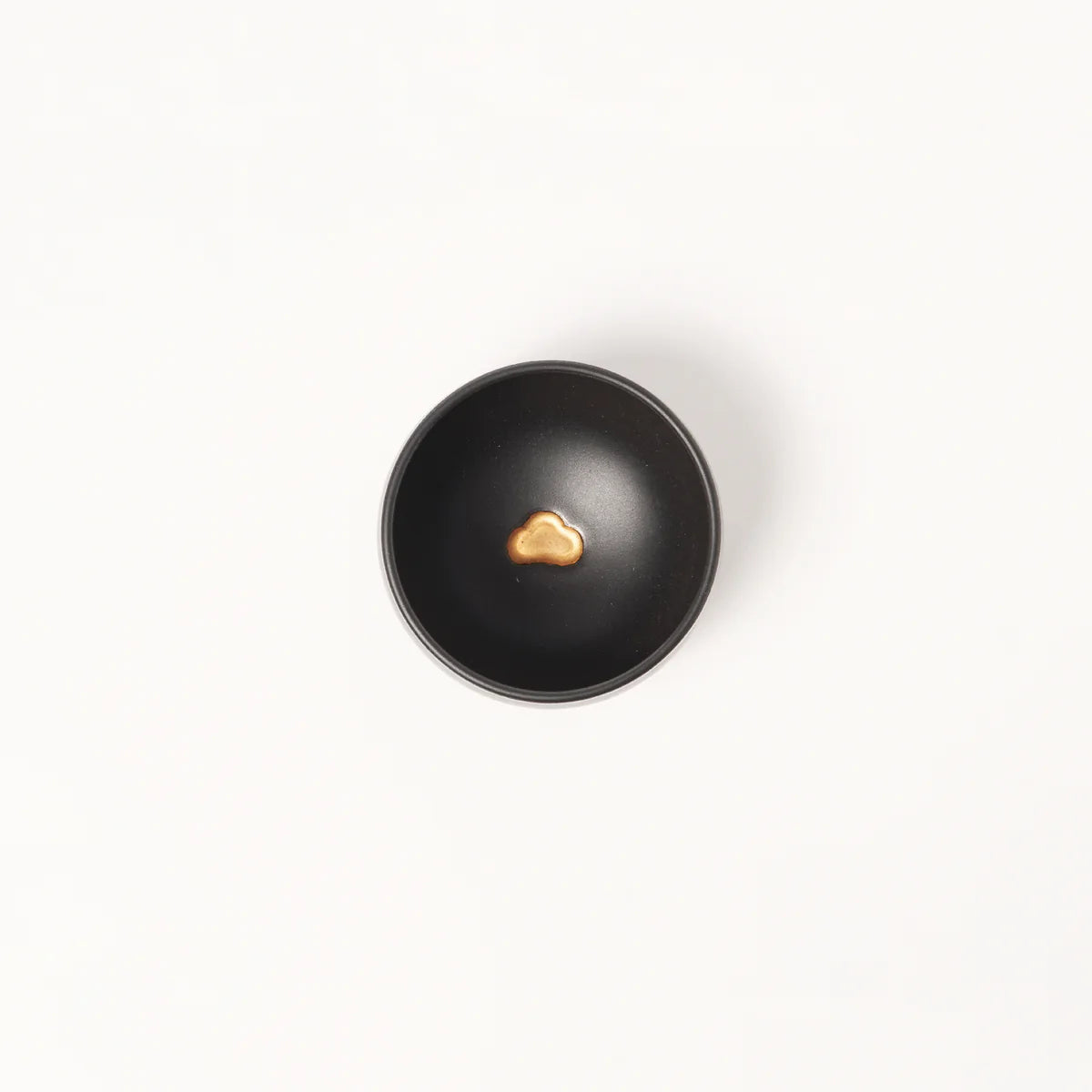 HANDMADE JAPANESE MATCHA BOWL | KINSAI GOLD PINE | TOHKEN-GAMA 陶謙窯