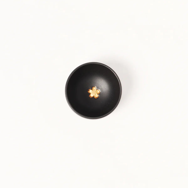 HANDMADE JAPANESE MATCHA BOWL | KINSAI GOLD SAKURA | TOHKEN-GAMA 陶謙窯