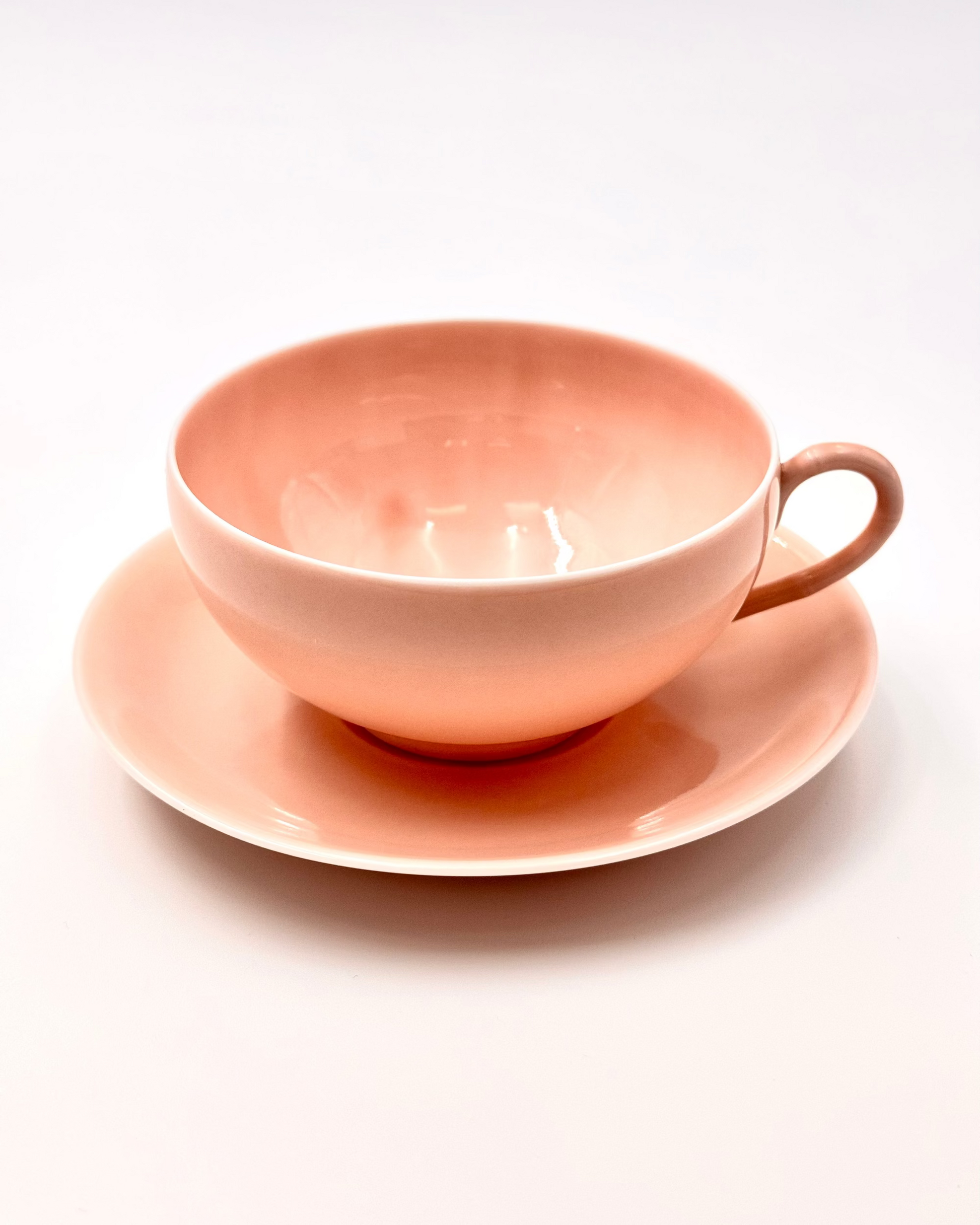 HANDMADE JAPANESE KAUN TEACUP &amp; SAUCER | NISHIKAWA JAPAN