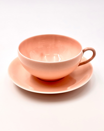 HANDMADE JAPANESE KAUN TEACUP &amp; SAUCER | NISHIKAWA JAPAN