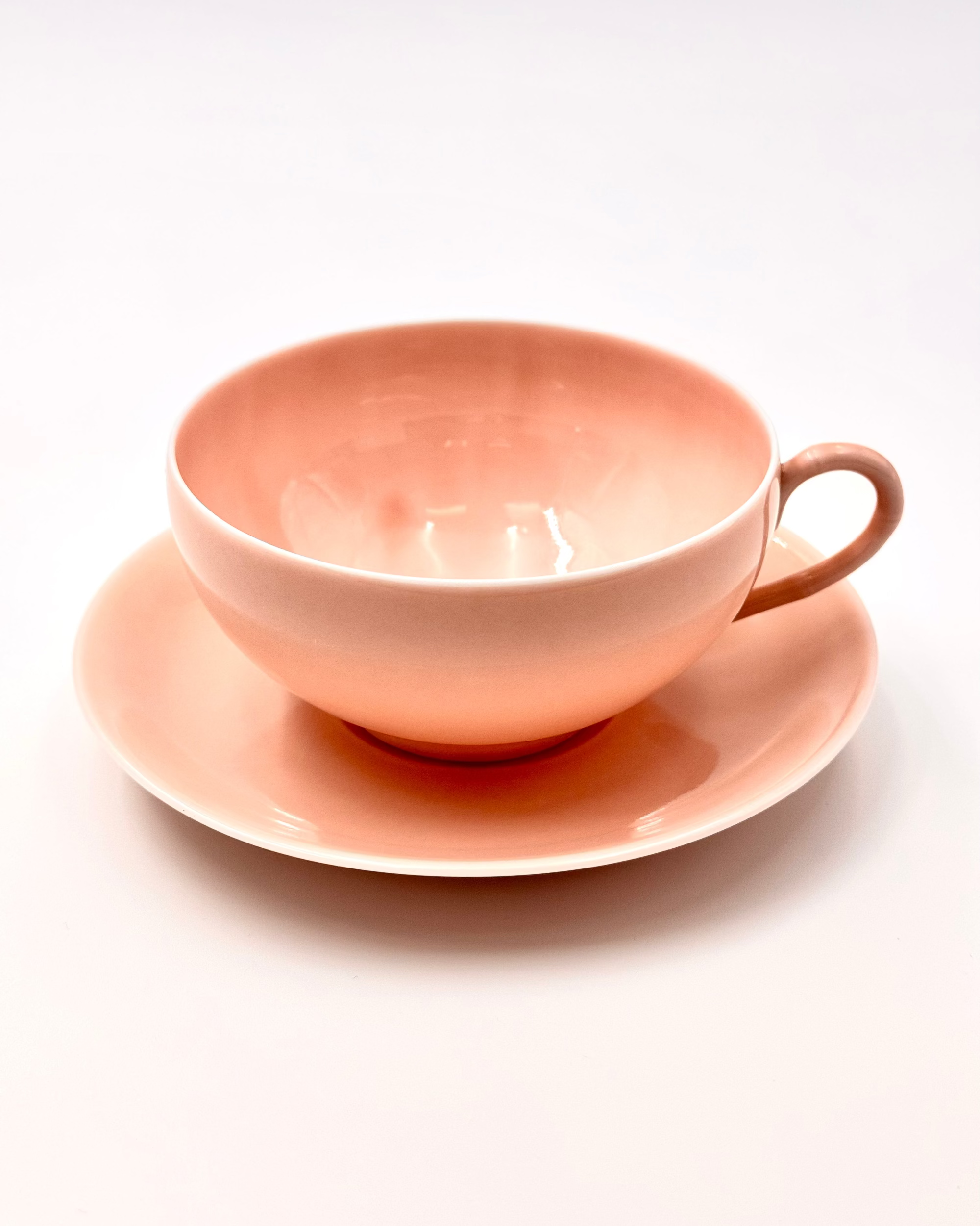 HANDMADE JAPANESE KAUN TEACUP &amp; SAUCER | NISHIKAWA JAPAN
