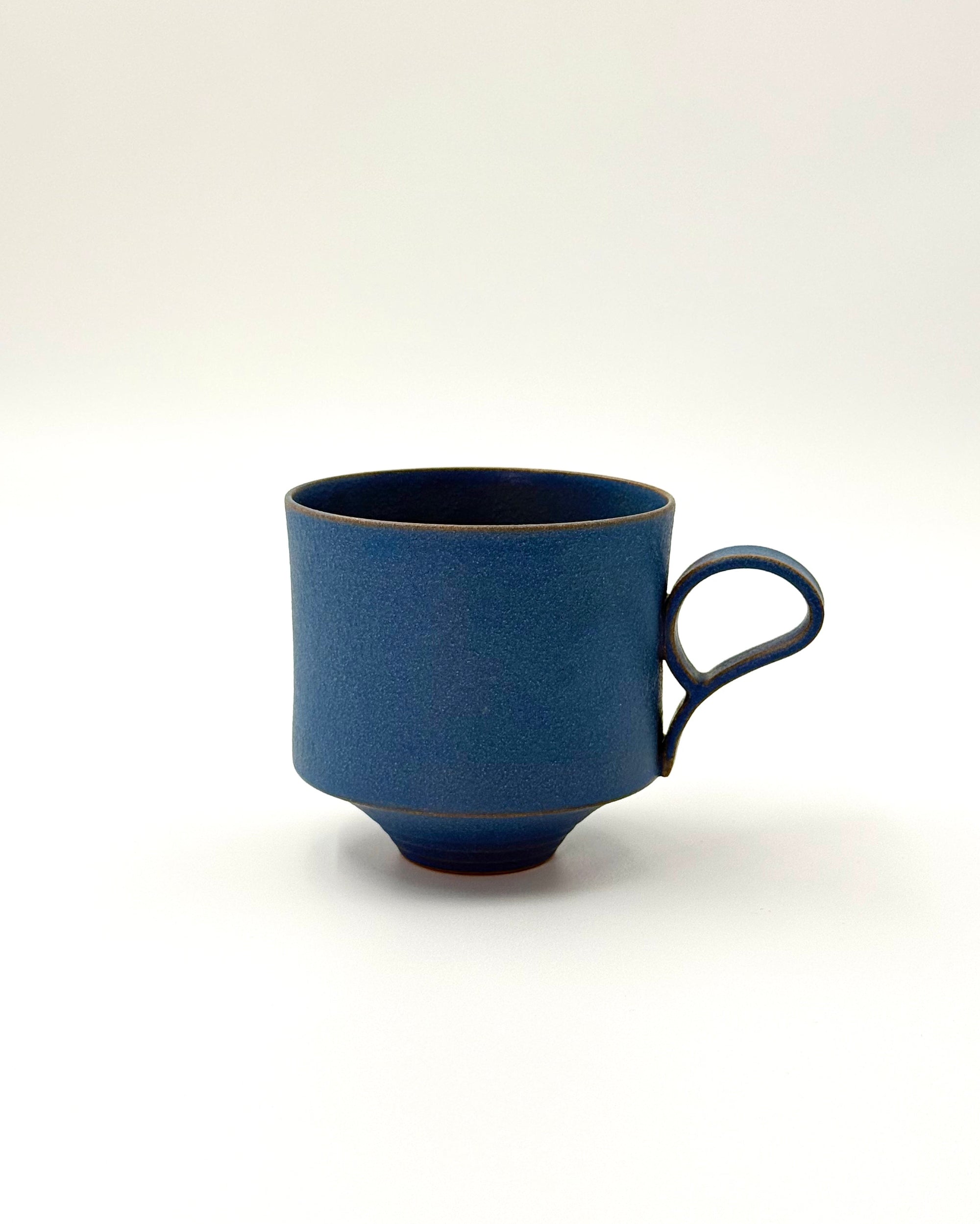 HANDMADE JAPANESE KATAKUCHI SAKE SET | INDIGO BLUE | LIDDED