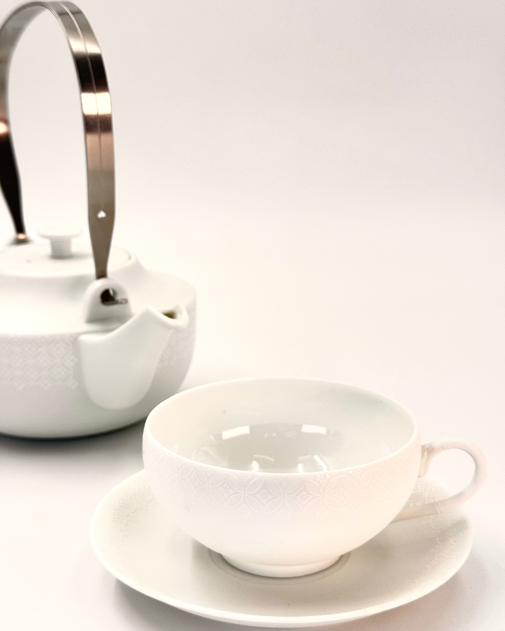 HANDMADE JAPANESE NAGIKA TEACUP &amp; SAUCER | NISHIKAWA JAPAN