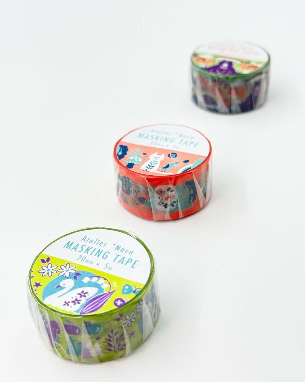 ATELIER NACO | ILLUSTRATED WASHI TAPE WOODLAND ANIMALS COLLECTION