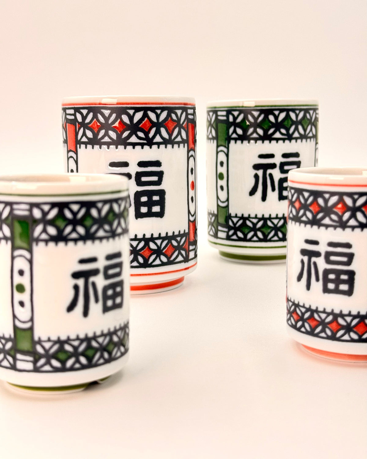 JAPANESE CERAMIC TEA CUP | FUKU | MINO WARE 美濃土産