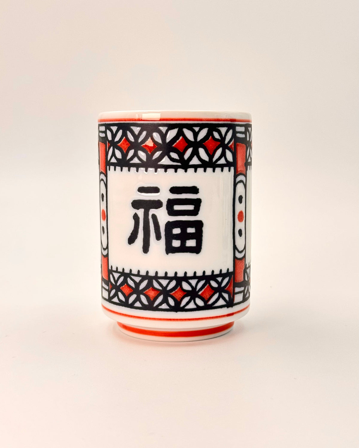 JAPANESE CERAMIC TEA CUP | FUKU | MINO WARE 美濃土産