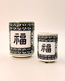 JAPANESE CERAMIC TEA CUP | FUKU | MINO WARE 美濃土産