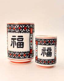 JAPANESE CERAMIC TEA CUP | FUKU | MINO WARE 美濃土産
