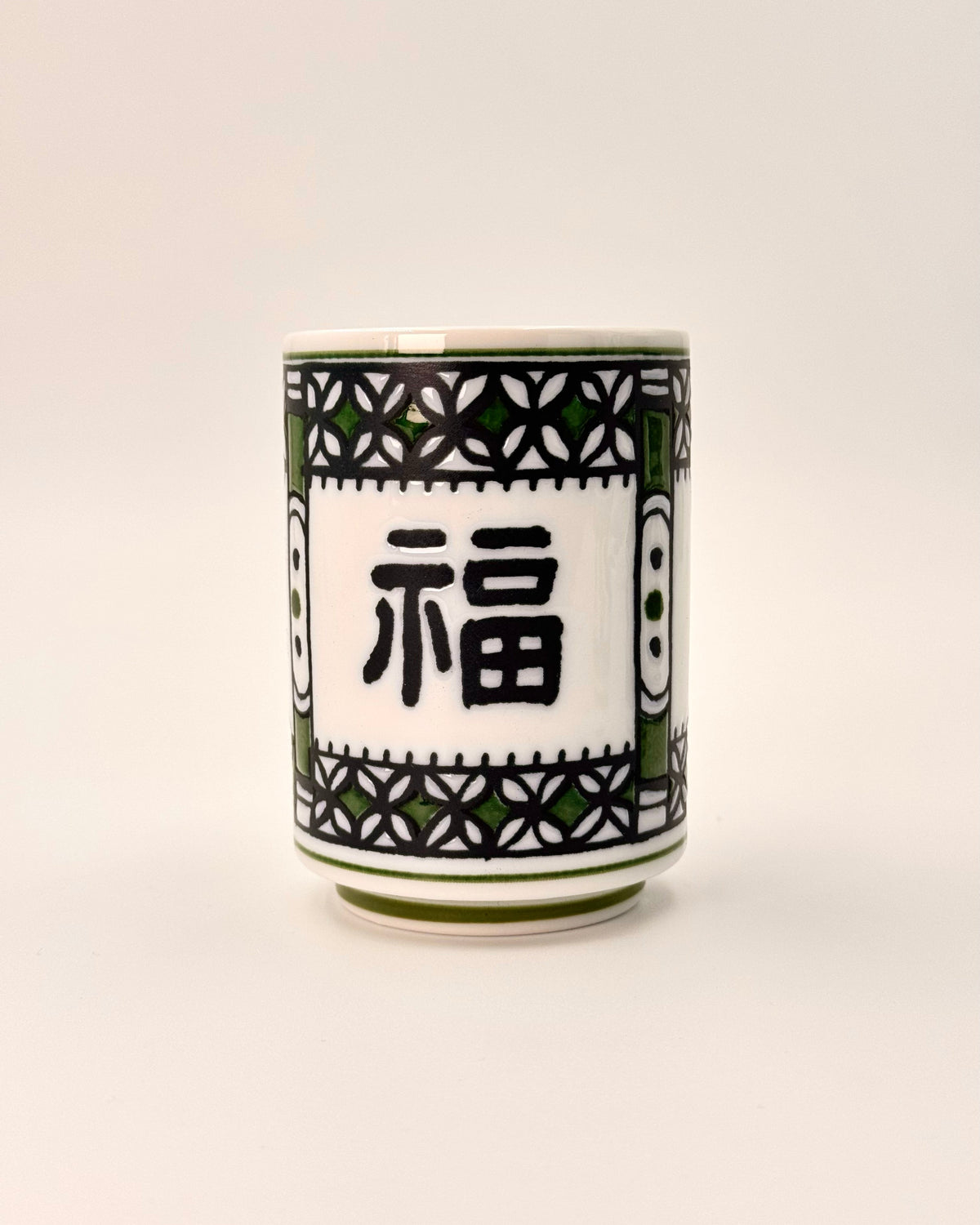 JAPANESE CERAMIC TEA CUP | FUKU | MINO WARE 美濃土産