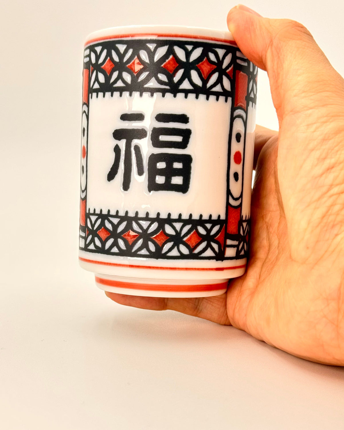 JAPANESE CERAMIC TEA CUP | FUKU | MINO WARE 美濃土産