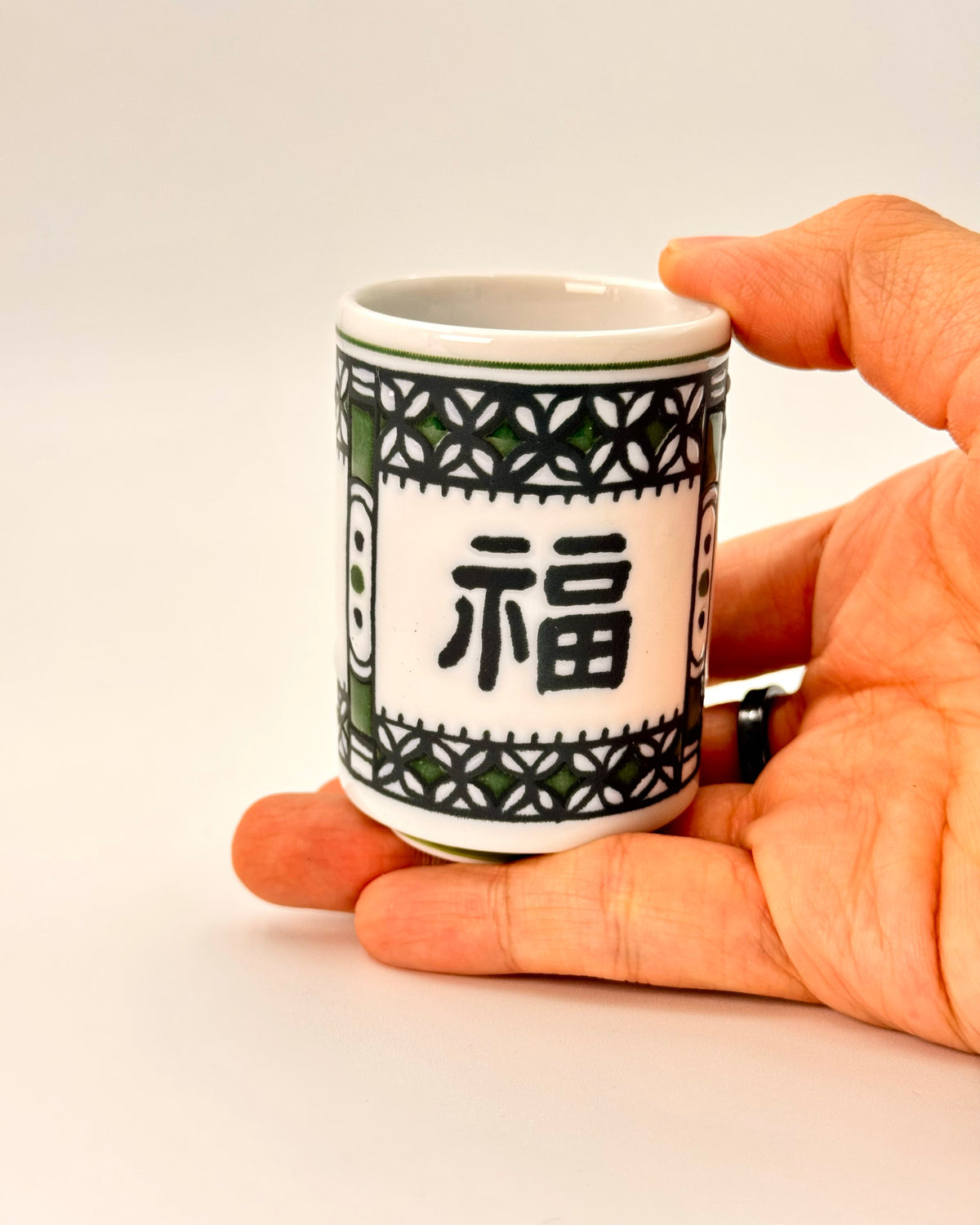 JAPANESE CERAMIC TEA CUP | FUKU | MINO WARE 美濃土産