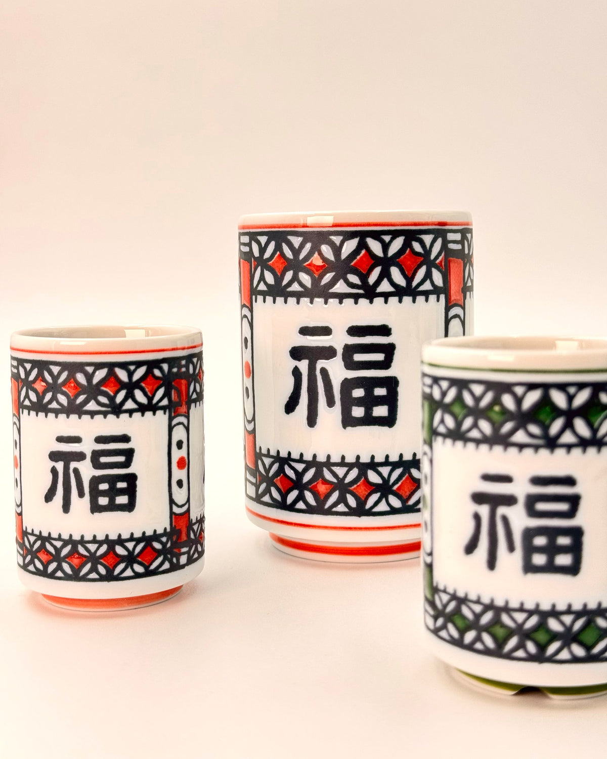 JAPANESE CERAMIC TEA CUP | FUKU | MINO WARE 美濃土産