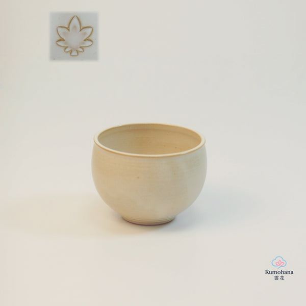 HANDMADE JAPANESE MATCHA BOWL | BEIGE MAPLE | TOHKEN-GAMA 陶謙窯