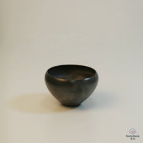 HANDMADE JAPANESE GUINOMI SAKE CUP | LARGE GREY |TOHKEN-GAMA 陶謙窯