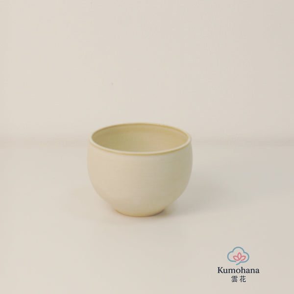 HANDMADE JAPANESE MATCHA BOWL | BEIGE PINE | TOHKEN-GAMA 陶謙窯