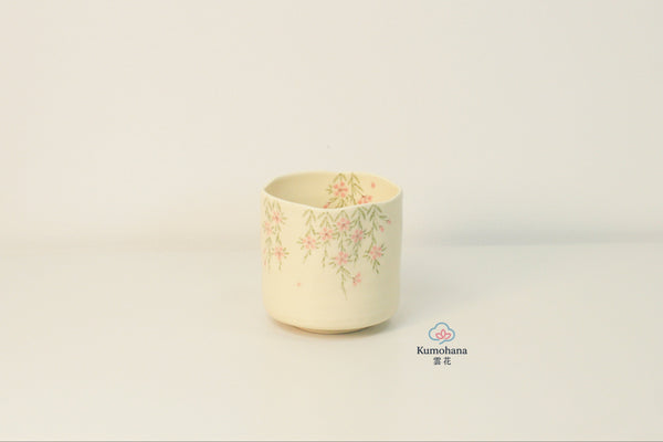 HANDMADE JAPANESE TEACUP | GION SAKURA | TOUSENGAMA 陶泉窯