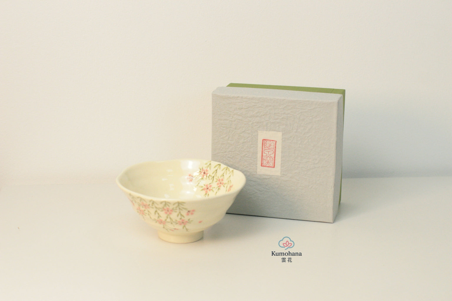 HANDMADE JAPANESE RICE BOWL | GION SAKURA | TOUSENGAMA 陶泉窯